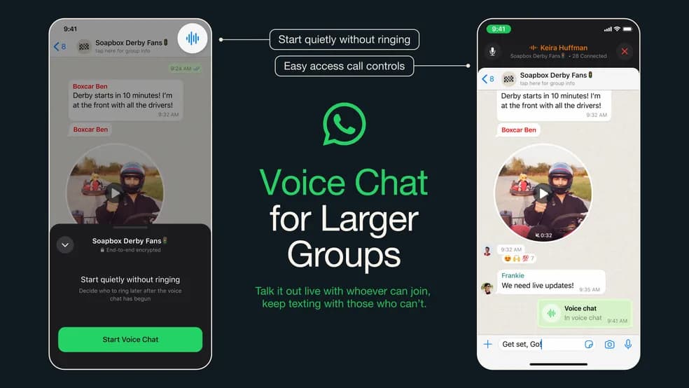 WhatsApp lança novo recurso para chamadas de voz